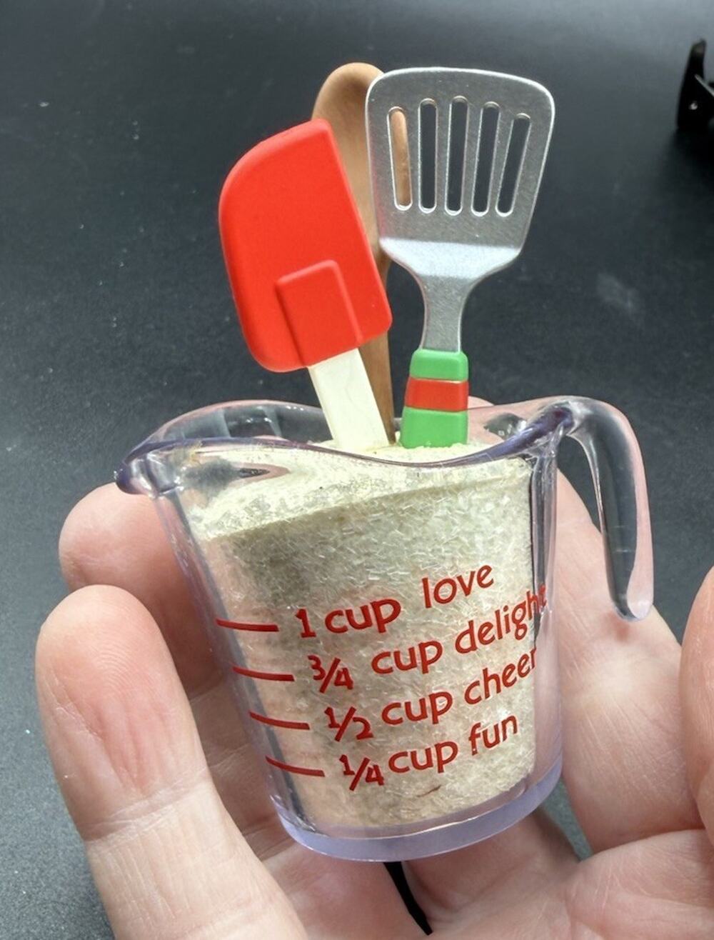 Hallmark The MERRY Is In The MAKING Measuring Cup Baking Ornament No Box LO20
